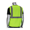 PIP® ANSI Type R Class 2 Two Pocket Value Zipper Mesh Vest, Hi-Vis Yellow, Small/Medium, #302-V200LY-S/M