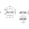 Kipp Conical Seat Washers, DIN 6319, Style G, D1=19, Stainless Steel, (Qty. 1), K0729.0316