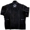 Caiman 30" Black Boarhide Leather Jacket, Black, Small, #3029-3