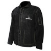 Caiman 30" Black Boarhide Leather Jacket, Black, Medium, #3029-4