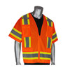 PIP® ANSI Type R Class 3 Two-Tone Surveyor Eleven Pocket Vest, Hi-Vis Orange, Small, #303-0500-OR/S