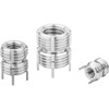 Kipp Threaded Insert, Self-Locking, Reinforced, Internal & External Thread, M18X1.5, L=24 mm, Stainless Steel, Passivated, (Qty. 1), K0402.118X15
