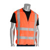 PIP® ANSI Type R Class 2 FR Treated Solid Breakaway Vest, Hi-Vis Orange, Small/Medium, #305-5PVFROR-S/M