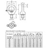 Kipp Ring Bolt, Revolving, DIN 580, Yellow Coated w/o Hex Key, D=M20, Steel, Black (Qty. 1), K0769.20300