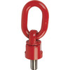 Kipp Ring Bolt, Swivels and Rotates 360 Degrees, D=M16, Grade 8, Steel, Red (Qty. 1), K0770.1620