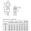 Kipp Ring Bolt, Swivels and Rotates 360 Degrees, D=M36, Grade 8, Steel, Red (Qty. 1), K0770.3654