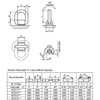 Kipp Lifting Point Weld On D-Rings, B=41 mm, w/o Spring Strip, Steel, Red (1/Pkg), K0773.2000