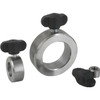 Kipp 12 mm x 22 mm, B= 12 mm, Shaft Collars w/Wing Grip, DIN 705, Thermoplastic, Steel, (10/Pkg), K0407.101201