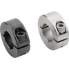 Kipp M3 x 10, One Piece Shaft Collar, Locking, 10mm Bore Dia., 24 mm O.D., Slitted Inside, Steel, Black Oxidized, (10/Pkg), K0611.01001
