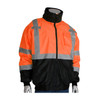 ANSI Type R Class 3 Value Black Bottom Bomber Jacket with Zip-Out Fleece Liner, Hi-Vis Orange, 6X-Large #333-1766-OR/6X