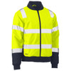 Bisley® ANSI Type R Class 3 Bomber Jacket with Built-In Padded Lining, Hi-Vis Yellow/Green, Large #333M6730T-YLNV/L