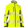 Bisley® ANSI Type R Class 2 Women's Contoured Softshell Jacket, Hi-Vis Yellow/Green, Medium #333W6059T-YLNV/M