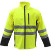 Boss® ANSI Type P Class 2 Waterproof Softshell Jacket, Hi-Vis Yellow/Green, Medium #3SS7000M
