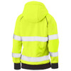 Bisley® ANSI Type R Class 2 Women's Contoured Fleece Pullover Sweatshirt, Hi-Vis Yellow/Green, Small #323W6819T-YEL/S