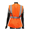 Viz-Up ANSI Type R Class 2 Women's Contoured Mesh Vest with Adjustable Waist, Hi-Vis Orange, Small/Medium #47208/SM