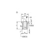 Kipp 5.1 x 10 x 20 mm Drill Bushings Flanged, DIN 172, Style A, Mild Steel, (Qty. 1), K1022. A0510X20