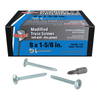 Pro-Twist #8 x 1-5/8" Modified Truss Head Screws, Phillips Head, #2 Drill Point, Zinc, (1 lb Box/12 Boxes), #NMTD81581
