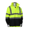 Viz ANSI Type R Class 3 Value All Purpose Waterproof Jacket with Black Bottom, Hi-Vis Yellow/Green, Small/Medium #353-1200LY-S/M
