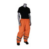 VizPLUS ANSI Class E Heavy Duty Waterproof Breathable Pants, Hi-Vis Orange, X-Large #353-2002-OR/XL
