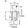 Kipp 0.7 x 3 x 6 mm Drill Bushings Flanged, DIN 172, Style B, Mild Steel, (Qty. 1), K1022.B0070X06