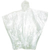 Boss Waterproof Poncho - 0.4 mm PE - Clear, One Size, (12/Case) #42