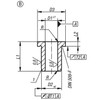 Kipp 13.1 x 22 x 28 mm Drill Bushings Flanged, DIN 172, Style B, Mild Steel, (Qty. 1), K1022.B1310X28