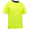 Bisley Non-ANSI Short Sleeve T-Shirt, Hi-Vis Yellow/Green, X-Large #310M1118-Y/XL