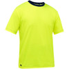Bisley Non-ANSI Short Sleeve T-Shirt, Hi-Vis Yellow/Green, X-Large #310M1118-Y/XL