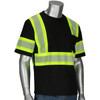 PIP ANSI Type O Class 1 Short Sleeve T-Shirt, Hi-Vis Black, 2X-Large #311-1655-BK/2X