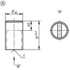 Kipp Deep POT Magnet, Form A, SMCO, 10 x 20 mm, Round, Composite Brass, (Qty. 1), K0551.05