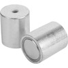 Kipp Deep POT Magnet w/Internal Thread, NdFeB, 35 x 40 mm, Round, Composite Steel, (Qty. 1), K0552.07