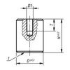 Kipp Deep POT Magnet w/Internal Thread, NdFeB, 50 x 50 mm, Round, Composite Steel, (Qty. 1), K0552.08