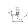 Kipp Shallow POT Magnet, M05, Style B, NdFeB, 32 x 7 mm, Round, Composite Steel, (Qty. 1), K0553.18