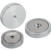Kipp Shallow POT Magnet, w/Internal Thread, NdFeB, 32 x 7 mm, M5, Round, Steel, (Qty. 1), K0556.01