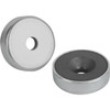 Kipp Shallow POT Magnet, w/Countersink, Hard Ferrite, 40±0.20 x 5.5 ±0.2 x 13±1 mm, Round, Composite Steel, (10/Pkg), K0555.05
