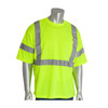 PIP ANSI Type R Class 3 and CAN/CSA Z96 X-Back Short Sleeve T-Shirt, Hi-Vis Yellow/Green, Small #313-1400-LY/S