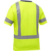 Bisley ANSI Type R Class 3 Short Sleeve T-Shirt, Hi-Vis Yellow/Green, 5X-Large #313M1118H-Y/5X