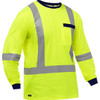 Bisley ANSI Type R Class 3 and CSA Z96 X-Back Long Sleeve Shirt, Hi-Vis Yellow/Green, X-Large #313M6118X-Y/XL