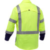 Bisley ANSI Type R Class 3 Long Sleeve Work Shirt w/X-Airflow & Navy Bottom, Hi-Vis Yellow/Green, 2X-Large #313M6491H-YN/2X