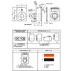 Kipp Position Indicators, Digital, Polymide, Orange, Composition Steel, 31 x 14 x 47 x 33, (1/Pkg), K0409.01251411