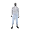 PIP Standard Weight Coverall-Elastic Hood, Wrist & Ankle/White/Medium (25/Case) 3506/M