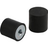 Kipp Rubber Buffers, Style E, Internal Thread, M6x25x15mm, Steel, (10/Pkg), K0573.02501555