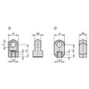Kipp Rod-End Eye, w/Internal Thread, Style A, M8x8.1, Steel, (10/Pkg), K0127.0808119