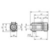 Kipp Clevis w/Snap-In Pin, Internal Right-Hand Thread, DIN 71752, M10x1.25, Steel, (10/Pkg), K0731.10120