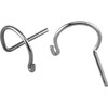 Kipp Circlips for Ball Seats for Spherical, DIN 71805, D1=8 mm, Steel, (10/Pkg), K0714.08