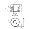 Kipp Levelling Sets w/Locknut, D=4.5 mm, D2=25 mm, Carbon Steel, (Qty. 1), K0097.0404