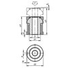 Kipp Levelling Sets, Spherical Washer w/o Locknut, D1=M15X1 mm, D2=25 mm, D=6.6 mm,  Carbon Steel, (Qty. 1), K0057.1506