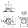 Kipp Cup Element, Type H2, M8, Steel, Natural Rubber, (Qty. 1), K0686.05002560