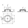 Kipp Machine Foot, Style A, D=M78, w/o Tear Protection, Steel, Natural Elastomer, (Qty. 1), K0687.078160