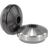 Kipp Swivel Feet Plates, w/Vibration Absorption, D=40, Stainless Steel, (Qty. 1), K0419.20402